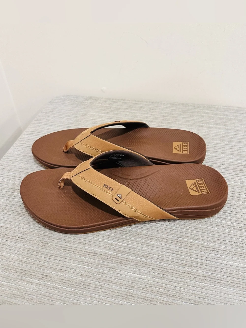 REEF Cushion Spring 2.0 Men's Flip Flop Sandals Bronze Brown Size 13
